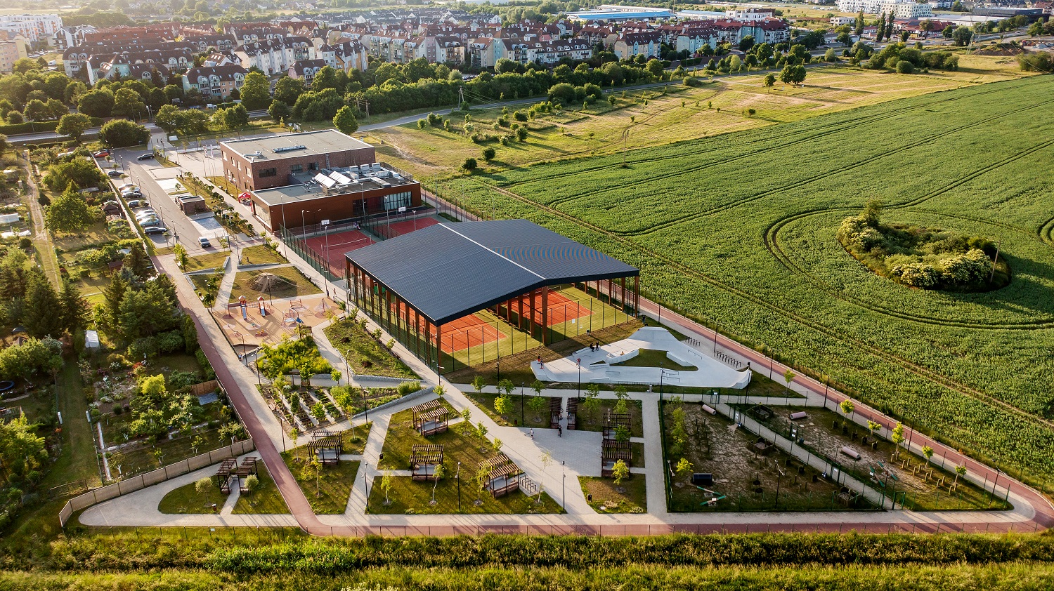 Widok na gminny ośrodek kultury w Przecławiu