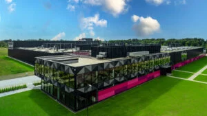 Widok realizacji centrum logistycznego TME